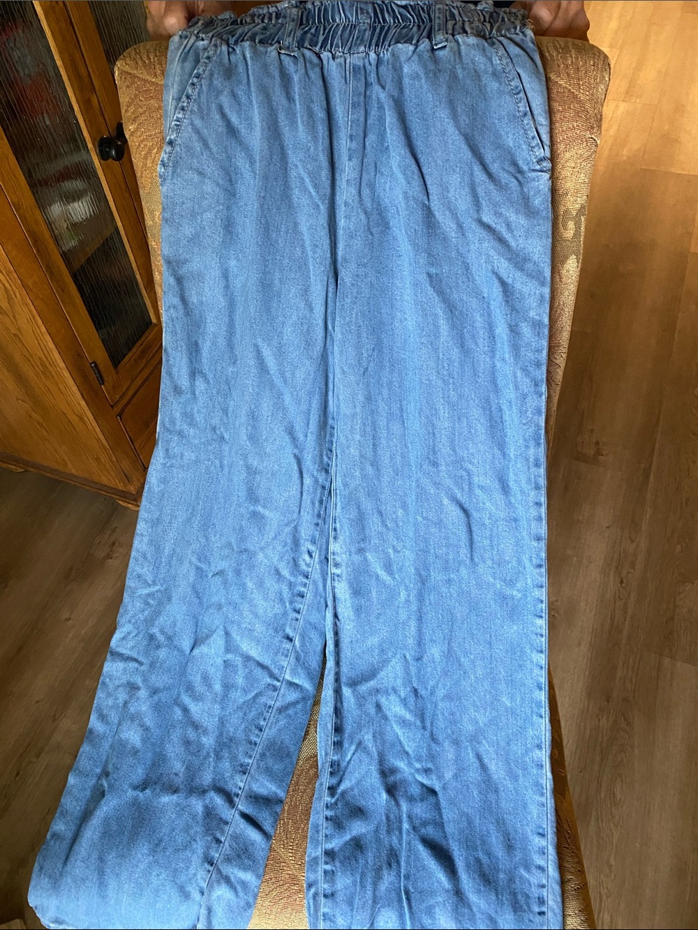 Wax Jean Women's Light Blue Straight Leg Pants